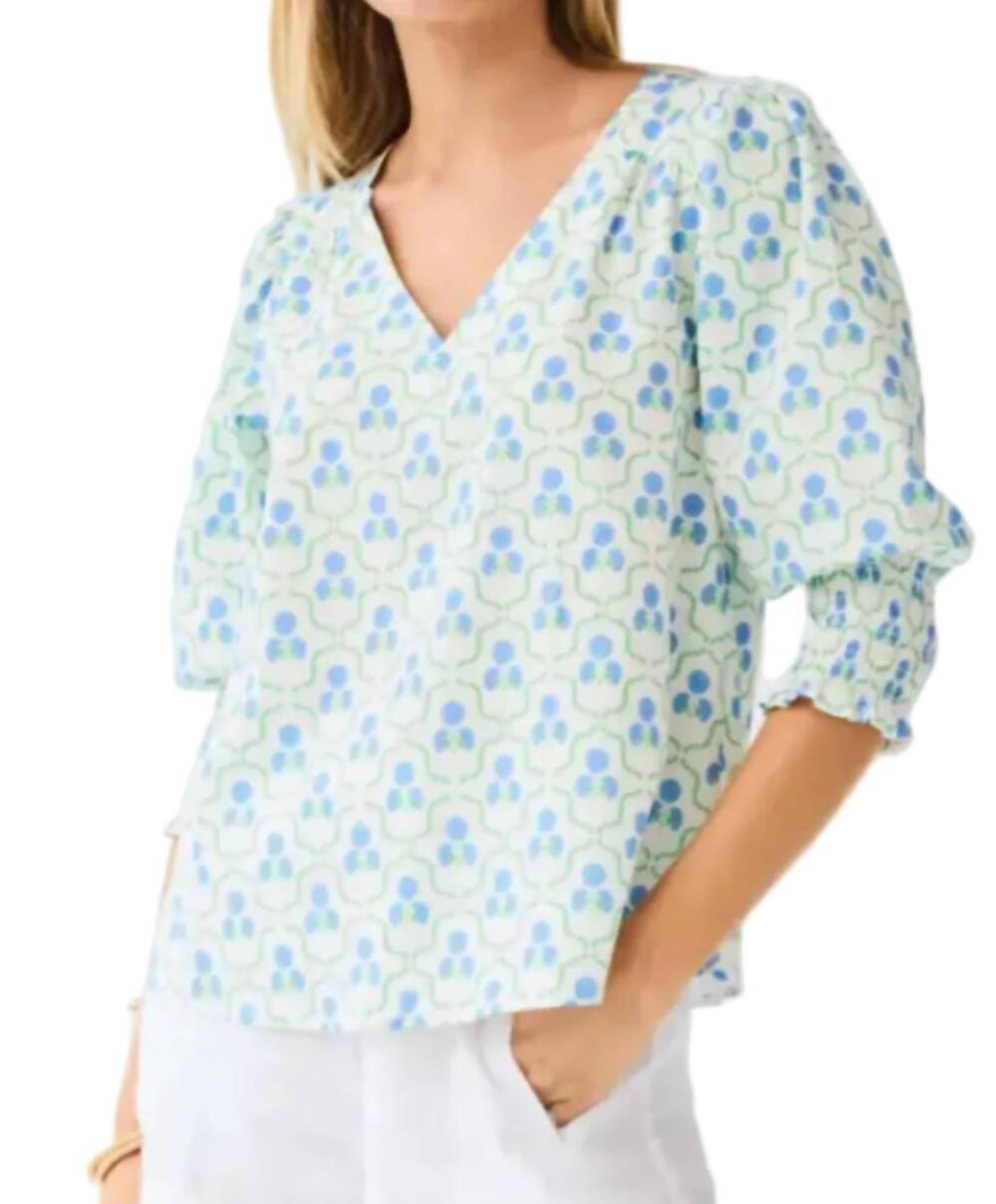 NEW MARY SQUARE ashlyn top in blue